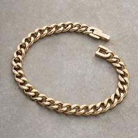 Bracelet chaîne cubaine en acier inoxydable 316 de l'usine Xinyashang, bracelet à maillons, logo personnalisé, plaqué or 18 carats, fermoir réglable