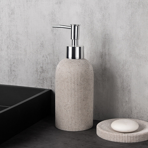 Ensemble d'accessoires de salle de bain en résine <span class=keywords><strong>5</strong></span> pièces Grès Effet Marbre Ensemble de salle de bain à domicile - Product Image 4