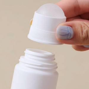 Flacon Roll-on Blanc 50ml 100ml en Plastique pour Lotion à la Calamine, Eau de Fleur de Pêcher, Répulsif Moustiques, Huile Médicamentée - Product Image 2