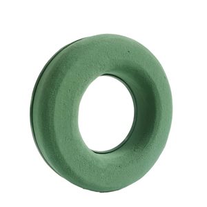 Anneau de mousse florale vert rond pour arrangements floraux DIY, éponge pour décorations de mariage, utilisation sur table - Product Image 1