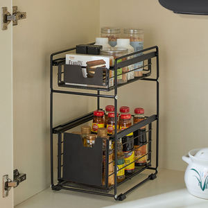 2023 mới chuyên nghiệp góc Kệ nhà bếp tổ chức dưới bồn rửa đa chức năng lưu trữ giá - Product Image 5