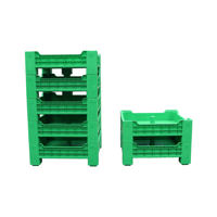 QS Insecte Plateaux En Plastique Bsf Noir Mouche Larves Boîte D'élevage Compost Bin pour Fly Farm