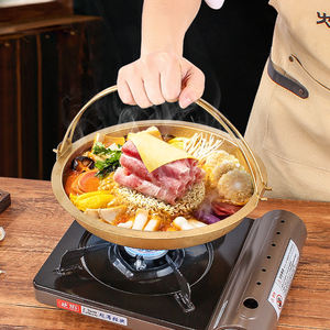 อุปกรณ์ครัวคุณภาพสูง หม้อสแตนเลสเคลือบกันติด สำหรับทำซุป ผัดอาหาร ทำพาเอลลา พร้อมหูจับสองข้าง - Product Image 4