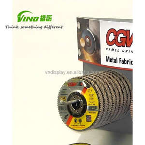 Soporte de exhibición metálico de sobremesa para taller industrial para discos abrasivos y de corte - Exhibidor de discos abrasivos - Product Image 4