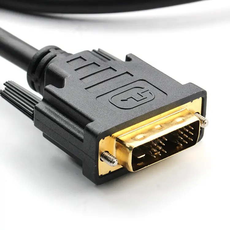 High Speed Dvi-d Male To Male Cable ferrite Gold Plated Dvi To Vga cable