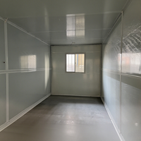 Maison Modulaire Pliable Portable en Panneaux Sandwich d'Acier pour Événements Extérieurs, Camping, Légère, Respirante, Facile à Transporter 20ft/40ft