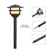 Lumière de chemin paysager basse tension 12V, ampoule G4 remplaçable, IP65 ETL, aluminium, éclairage extérieur pour jardin, allée