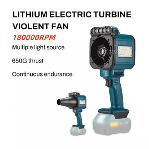 Wiederauf ladbarer Gewalt ventilator Hochleistungs-tragbares Außen gebläse Turbinen ventilator Innen sofa Staubs ammler Hand bürstenloses Luft gebläse - Product Image 2