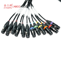 Câble de microphone XLR mâle-femelle 12 canaux ABCCABLS pour systèmes audio et vidéo de scène multicanal