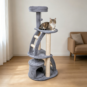 Arbre à <span class=keywords><strong>chat</strong></span> en sisal et bois pour escaliers, vente en gros du fabricant - Product Image 2