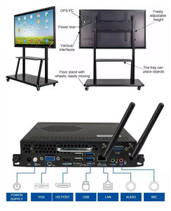 สมาร์ทบอร์ดแบบโต้ตอบจอ LCD แบบพกพา4K กรอบสีดำสำหรับมหาวิทยาลัย - Product Image 6