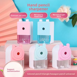 Taille-crayon mécanique automatique à manivelle, design créatif et attrayant, pour le dessin, fournitures scolaires, prix, vente en gros - Product Image 2