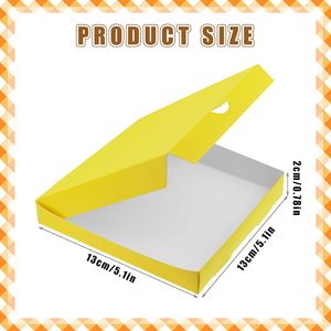 Cajas Mini para Pizza y Postres, Ideales para Fiestas, Panaderías, <span class=keywords><strong>Entrega</strong></span> <span class=keywords><strong>de</strong></span> Comida, Celebraciones, Navidad y Cumpleaños - Product Image 3