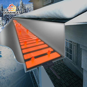 Tapis chauffant électrique pour gouttières, système de dégivrage de toiture, prévention des barrages de glace, tapis chauffants extérieurs en PVC pour la fonte de la neige - Product Image 1