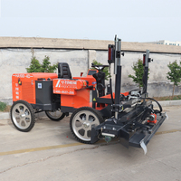 Machine de nivellement laser à quatre roues motrices haute performance HA100-4D avec moteur et système entièrement hydraulique pour béton industriel