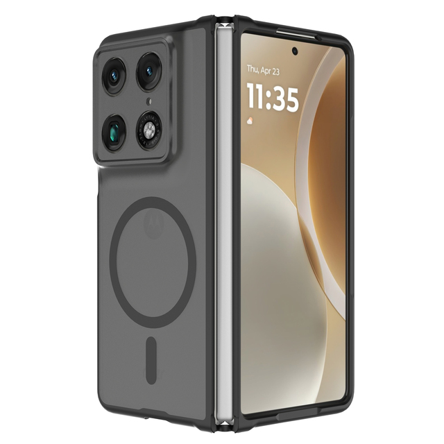 Motorola Razr Fold Phone Case with Magnetic Shockproof Slim Protective Cover Transparent Razr 50 ultra Mobile Accessories