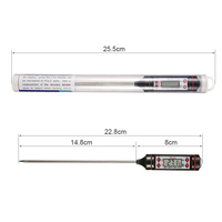 Termometer Makanan Digital untuk Dapur, Barbekyu & Memanggang dengan Akurasi 0.1 Termasuk Baterai