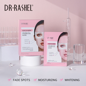 DR RASHEL Niacinamide Mencerahkan Kulit Sekitar Mata dan Melawan Kulit Kusam Masker Lembar Hidrogel Pemutih Wajah Penuh - Product Image 2