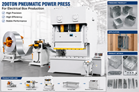 Machine de découpe de boîtes de jonction pour interrupteurs muraux électriques, ligne complète avec système d'alimentation par bobine