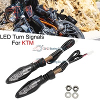 CQHZJ Accesorios de Motocicleta Todoterreno de Buena Calidad, Luz Indicadora de Señal de Giro LED, Intermitente Compatible con KTM DUKE 125 200