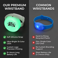 Bracelets LED RGB DMX512 étanches de haute qualité avec télécommande pour spectacles en stade et défilés nocturnes - Direct Usine