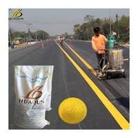 Peinture thermoplastique pour marquage routier avec revêtement réfléchissant, produit de Guangzhou, Chine
