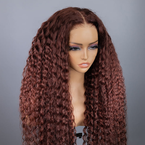 Необработанные индийские волосы HD парик на фронтальной сетке из натуральных 100% с кутикулой, полностью без клея, человеческие волосы, 360 на фронтальной сетке, Настраиваемые цвета - Product Image 3