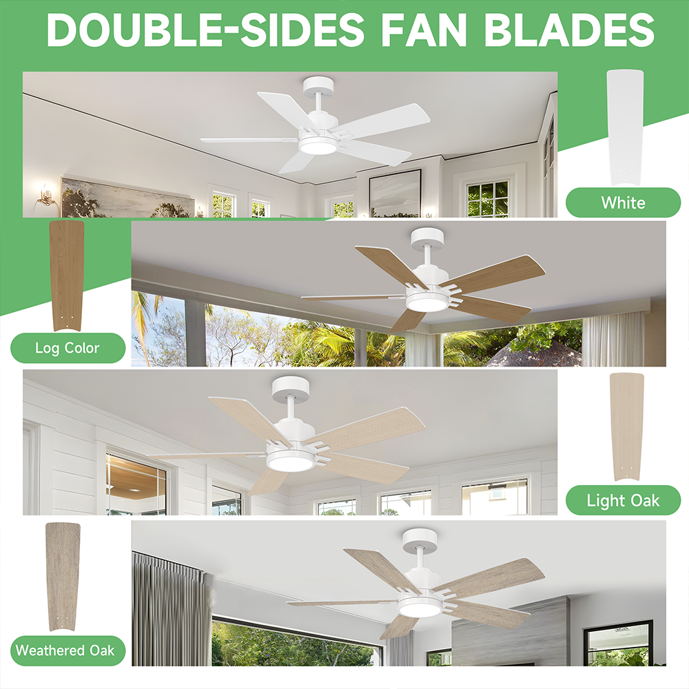 ขาว + สีไม้ + โอ๊ค + โอ๊คอ่อน