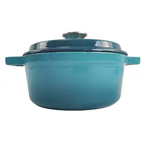 不粘搪瓷铸铁荷兰烤箱锅搪瓷炊具瓦罐锅样品可用搪瓷盖500件3.22公斤