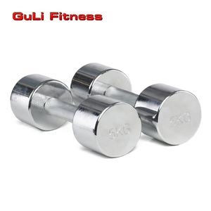 <span class=keywords><strong>Haltère</strong></span> à tête ronde en acier inoxydable chromé pour fitness, <span class=keywords><strong>haltère</strong></span> à tête ronde pour entraînement à domicile - Product Image 6