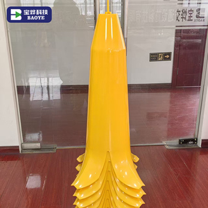 ป้ายเตือนพื้นเปียกดีไซน์รูปเปลือกกล้วย <span class=keywords><strong>ทำ</strong></span>จากพลาสติก รูปทรงกรวย มองเห็นได้รอบทิศทาง เพื่อความปลอดภัยบนท้องถนน - Product Image 3