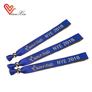 New Arrival One Time Use <b>Plastic</b> Lock Wristband/Fabric Festival Wristband/Polyester Woven Wristband for Events - Product Image 3