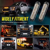 Mini luces LED estroboscópicas para coche y camión, 23 modos intermitentes, ámbar, señal de advertencia, oferta, 2022