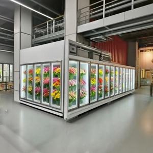 Puerta de cristal de cuarto frío con pantalla de supermercado personalizada con marco de puerta refrigerada para <span class=keywords><strong>andador</strong></span> en congelador enfriador - Product Image 4
