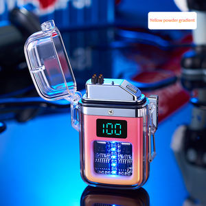 Encendedor <span class=keywords><strong>de</strong></span> Plasma eléctrico recargable sin llama, transparente, moderno, resistente al agua, tipo C, doble arco, con tiempos <span class=keywords><strong>de</strong></span> uso Visual - Product Image 3