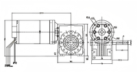 Motor Magnet Permanen Sikat Mesin Berat OEM 200W Torsi 20Nm Input 24-310V Kecepatan Dapat Disesuaikan untuk Sepeda Listrik & Kipas Perahu
