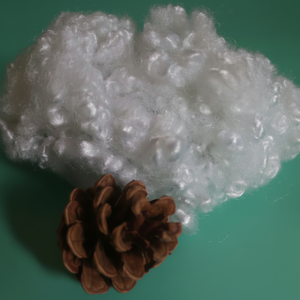 Vente en gros de couette jouet en fibre 3D polyester 100% 15D HCS blanc vierge creux conjugué siliconé remplissage remplissage filature - Product Image 1