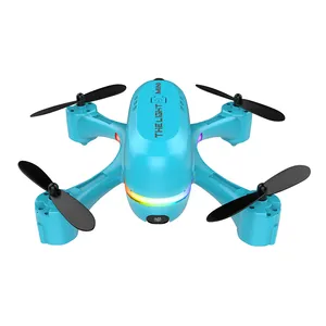 V6 blue mini aerial photography drone HD dual-camera remote control aircraft racing lights flow positioning aircraft