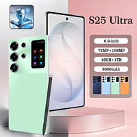 Vente flash - Téléphone portable S25 Ultra 5G - Écran OLED 1440*3120 avec prise en charge OTG - Pour les grossistes et les fournisseurs d'usine