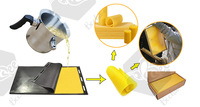 Großhandel Bienenwachs Foundation Press Mold Imkerei Silikon Flexible Bienenstock Wachs Comb Foundation Sheets Form Press schalung
