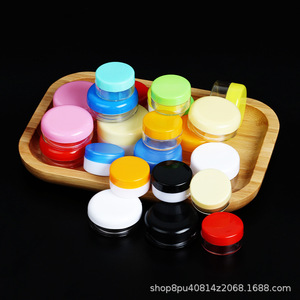 Transparent Bottom Cream Jar 5G 10G Cosmetic Refill Sample <b>Container</b> <b>Small</b> Pillbox Plastic PS Non Toxic General Packaging - Product Image 5
