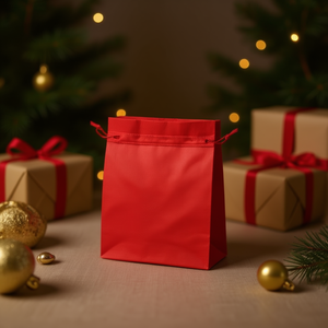Sacchetto Regalo Iln 10x15 Cm Rosso 3 Pezzi Per Regali - Product Image 2