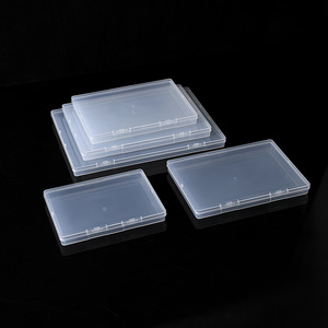 <b>Plastic</b> Storage Box Rectangle A4 Size Covered Desktop Organizer Jewelry Card Storage <b>Container</b> - Product Image 2