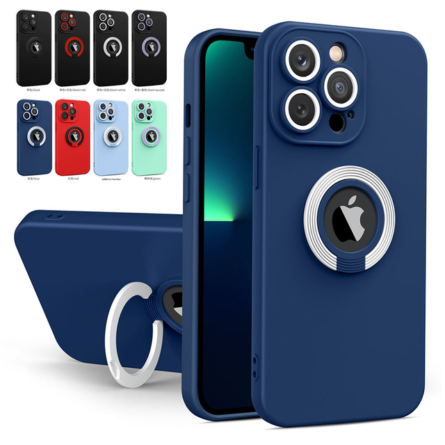 Camera Protection Ring Holder Phone Case for iPhone 14 13 11 12 Pro Max XS Max XR X 11 14Pro Shockproof Bumper Soft Armor Cover