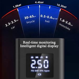 पोर्टेबल टायर इंफ्लेमेटर एयर कंप्रेसर 4x तेज मुद्रास्फीति इलेक्ट्रिक कार एयर पंप पिकअप ट्रकों के लिए स्थायी चुंबक कॉपर मोटर - Product Image 2