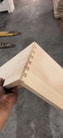 Planche de tiroir en bois massif de haute qualité, fabriquée à la main, à queue d'aronde, non finie, assemblée