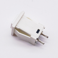 Mini interrupteur à bouton-poussoir rectangulaire en plastique 12.5x11mm pour électronique