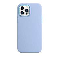 Pour Apple 14 coque de téléphone en Silicone liquide pour Iphone14 pro max coque de téléphone en métal en Silicone liquide