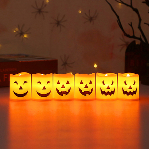 2025 Halloween LED électronique bougie lumière ensemble pour <span class=keywords><strong>Smiley</strong></span> visage <span class=keywords><strong>horreur</strong></span> atmosphère décoration de la maison - Product Image 5
