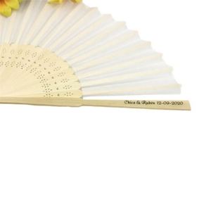 Portable 8\" Eco-Friendly Bamboo Hand Fan Personalized Music Style Home Decor New Year Business <b>Gifts</b> Painted Bamboo Crafts - Product Image 1